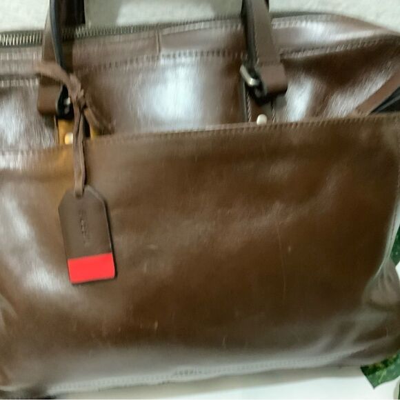 NWT Fossil Defender Eco Leather Brief Bag - Picture 8 of 16